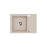ZLEWOZMYWAK GRANITOWY PYRAMIS Next 62x44 czarny SYFON AUTOMAT 1 komorowy Granitan