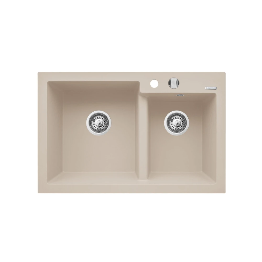 Pyramis Zlewozmywak Granitowy dwukomorowy DIPLOS (79x51) Granitan