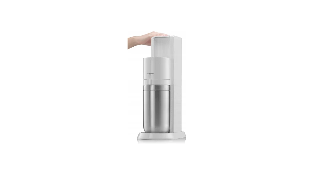 Saturator do wody gazowanej SodaStream Duo - Biały + 2 butelki Granitan – ujęcie z bliska / detal