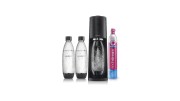 Saturator do wody gazowanej SodaStream Terra - Czarny zestaw + 2 butelki