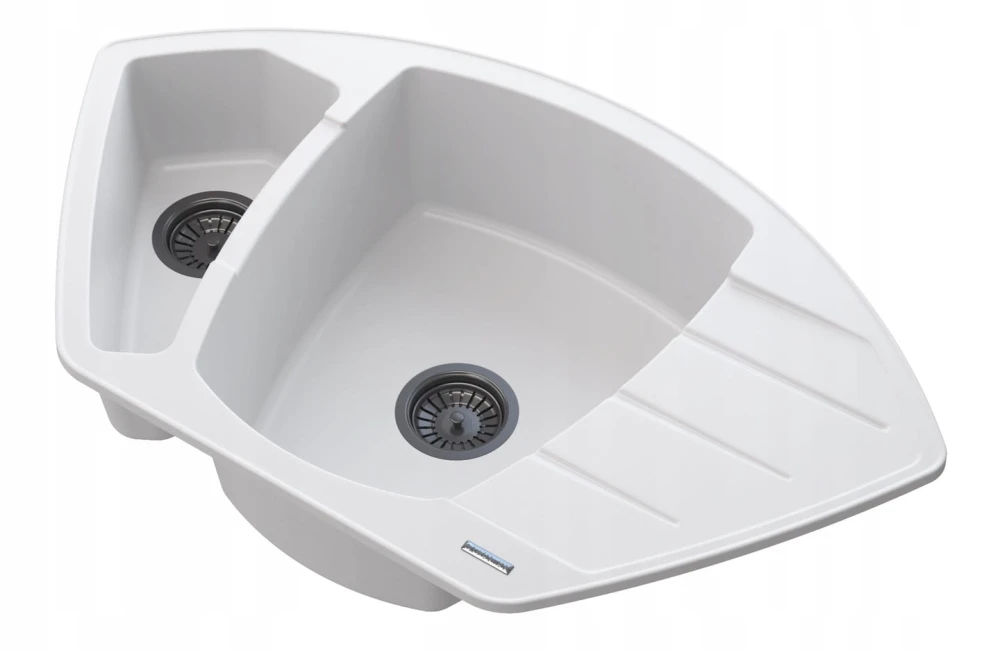 Zlewozmywak granitowy model COMPACT Granitan – ujęcie z bliska / detal