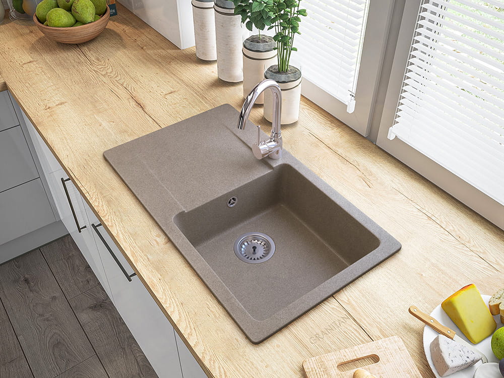 Zlewozmywak granitowy model TRENDY Granitan – zdjęcie 5
