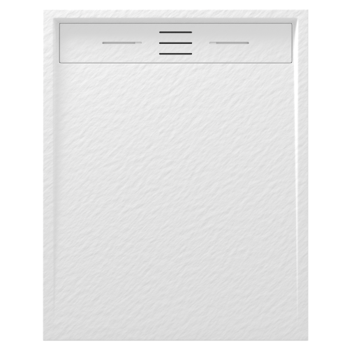 BRODZIK PRYSZNICOWY PROSTOKĄTNY 100 x 80 CM BIAŁY VIVA Granitan