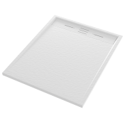 BRODZIK PRYSZNICOWY PROSTOKĄTNY 100 x 80 CM BIAŁY VIVA Granitan – ujęcie z bliska / detal