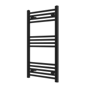 GRZEJNIK ŁAZIENKOWY CZARNY DRABINKOWY 50x90 cm KALORYFER MONTAŻ 180 BRENO Granitan – ujęcie z bliska / detal