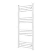 GRZEJNIK ŁAZIENKOWY BIAŁY DRABINKOWY 50x110 cm KALORYFER MONTAŻ 180 BRENO Granitan – aranżacja / widok z boku