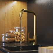 Bateria kuchenna szczotkowane złoto STEEL Granitan – archiwalne 6