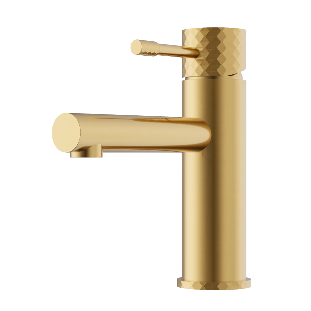 BATERIA UMYWALKOWA BRUSHED GOLD NISKA ŁAZIENKOWA NOWOCZESNY KRAN GLAMI Granitan – archiwalne 4