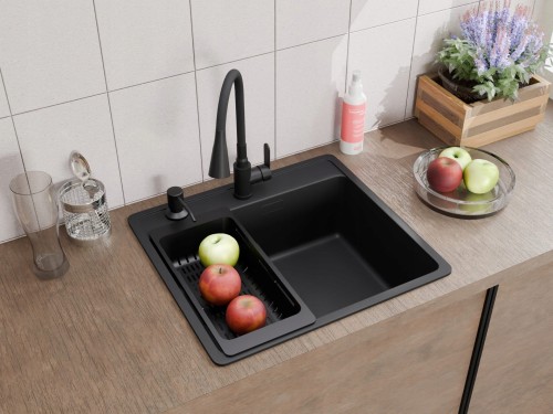 Zlewozmywak jednokomorowy Franke MRG 610-52 Zestaw bateria, syfon, ociekarka Granitan – archiwalne 1