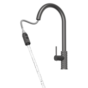 Bateria kuchenna z wyciąganą wylewką kran SNAKE PRO gun grey stojący do kuchni Granitan – archiwalne 8