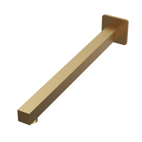 Ramię kwadratowe deszczownicy rurka do prysznica ścienne brush gold uchwyt Granitan – archiwalne 1