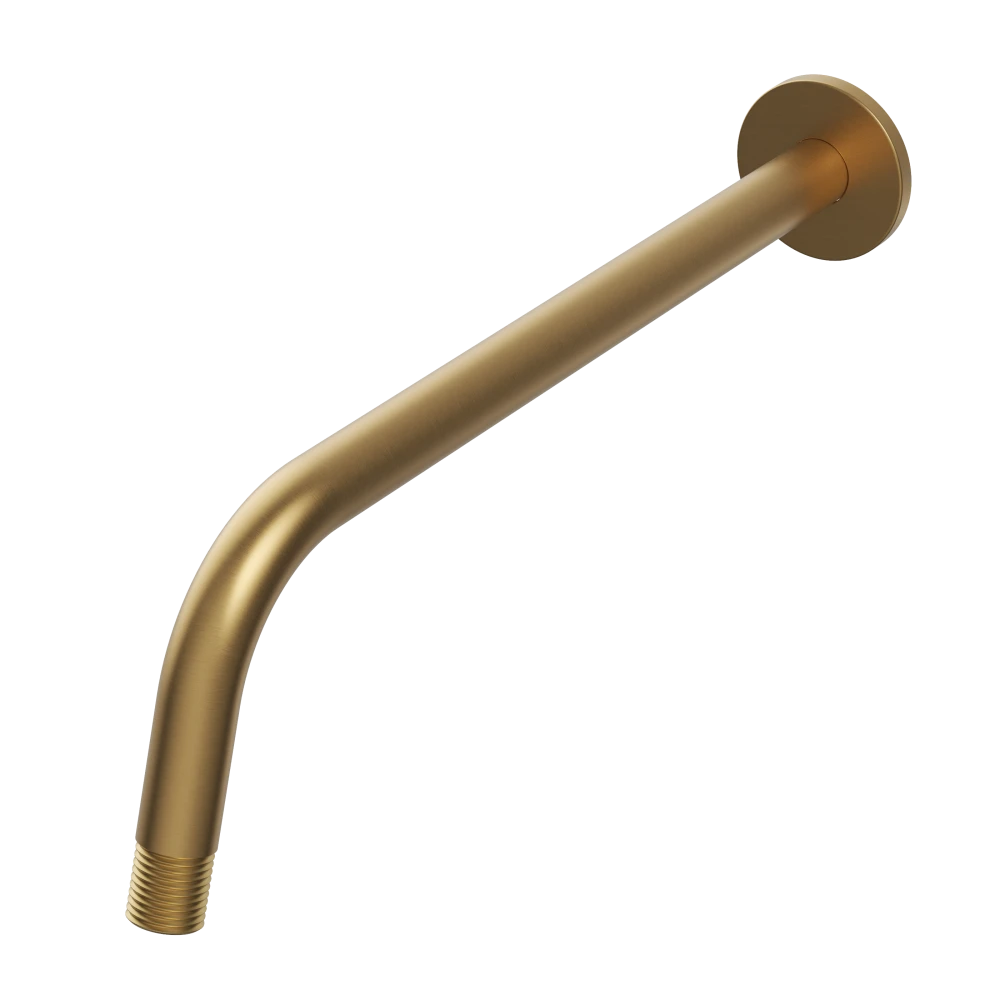 Ramię okrągłe deszczownicy rurka do prysznica ścienne brush gold uchwyt Granitan – archiwalne 1