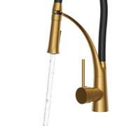Bateria kuchenna NEXO elastyczna wylewka kran BRUSHED GOLD stojący Granitan – archiwalne 6