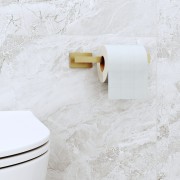 Uchwyt na papier toaletowy kwadratowy wieszak szczotkowane złoto Caro Granitan – archiwalne 4