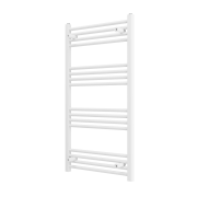 GRZEJNIK ŁAZIENKOWY BIAŁY DRABINKOWY 60x110 cm KALORYFER MONTAŻ 180 BRENO Granitan – aranżacja / widok z boku