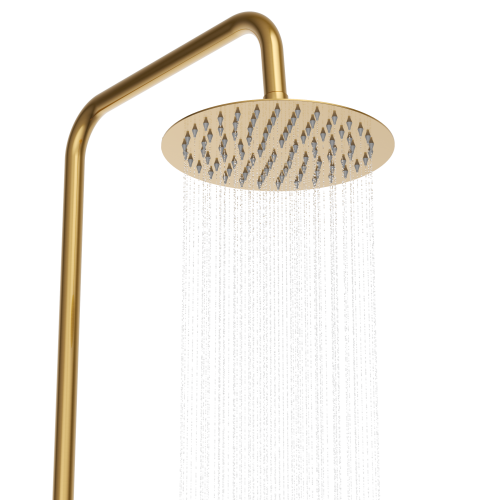 Zestaw natryskowy termostatyczny prysznicowy z deszczownicą GLAMI BRUSHED GOLD Granitan – archiwalne 3