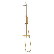 Zestaw natryskowy termostatyczny prysznicowy z deszczownicą GLAMI BRUSHED GOLD Granitan – archiwalne 6