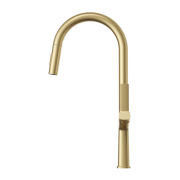 Bateria kuchenna do zlewu wysoka Ellis brushed gold Granitan – archiwalne 1