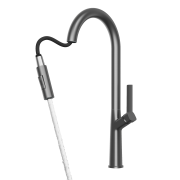 Bateria kuchenna do zlewu wysoka Ellis gun grey Granitan – archiwalne 6