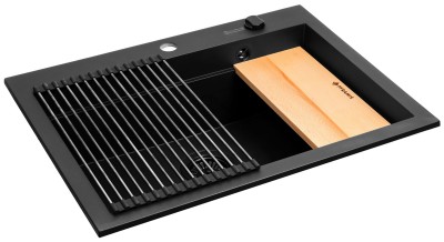 Zlew SIROS (67x51,5) 1B, Volcano black edition