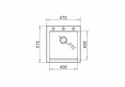 Zlew. SIROS (47x51,5) 1B Black Edition + Bateria FLEXOS Granitan – archiwalne 8