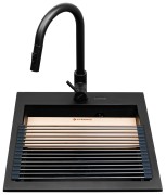 Zlew SIROS (47x51,5) 1B Black Edition + Bateria FLEXOS Granitan – archiwalne 4