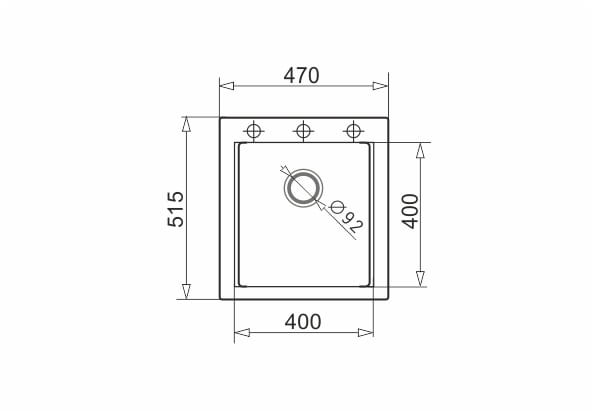 Zlew SIROS (47x51,5) 1B Black Edition + Bateria FLEXOS Granitan – archiwalne 7