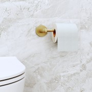 Uchwyt na papier okrągły szczotkowane złoto KIVO Granitan – archiwalne 2