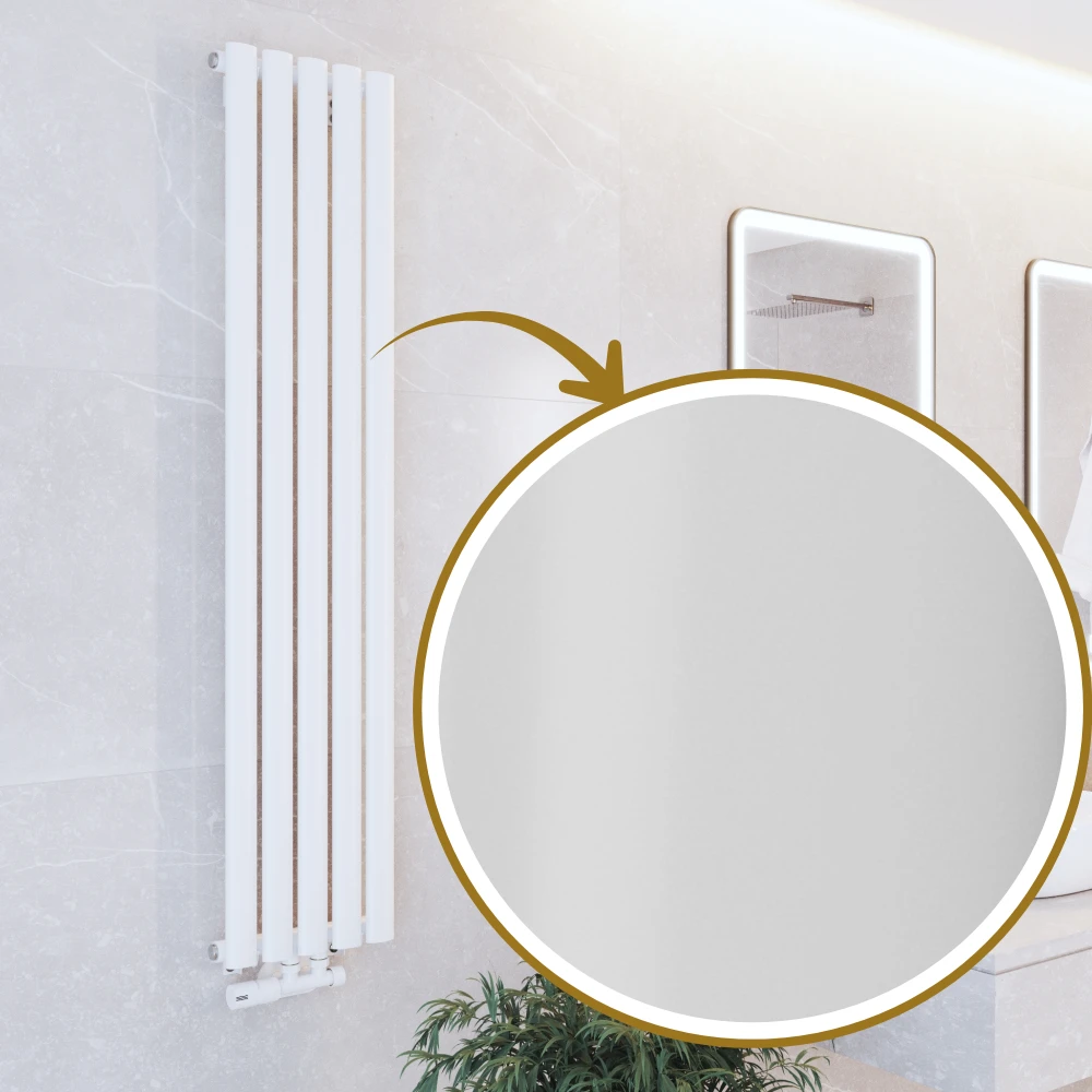 Grzejnik łazienkowy AXIS 140x30 biały dekoracyjny panelowy, wysoka moc Granitan – archiwalne 10