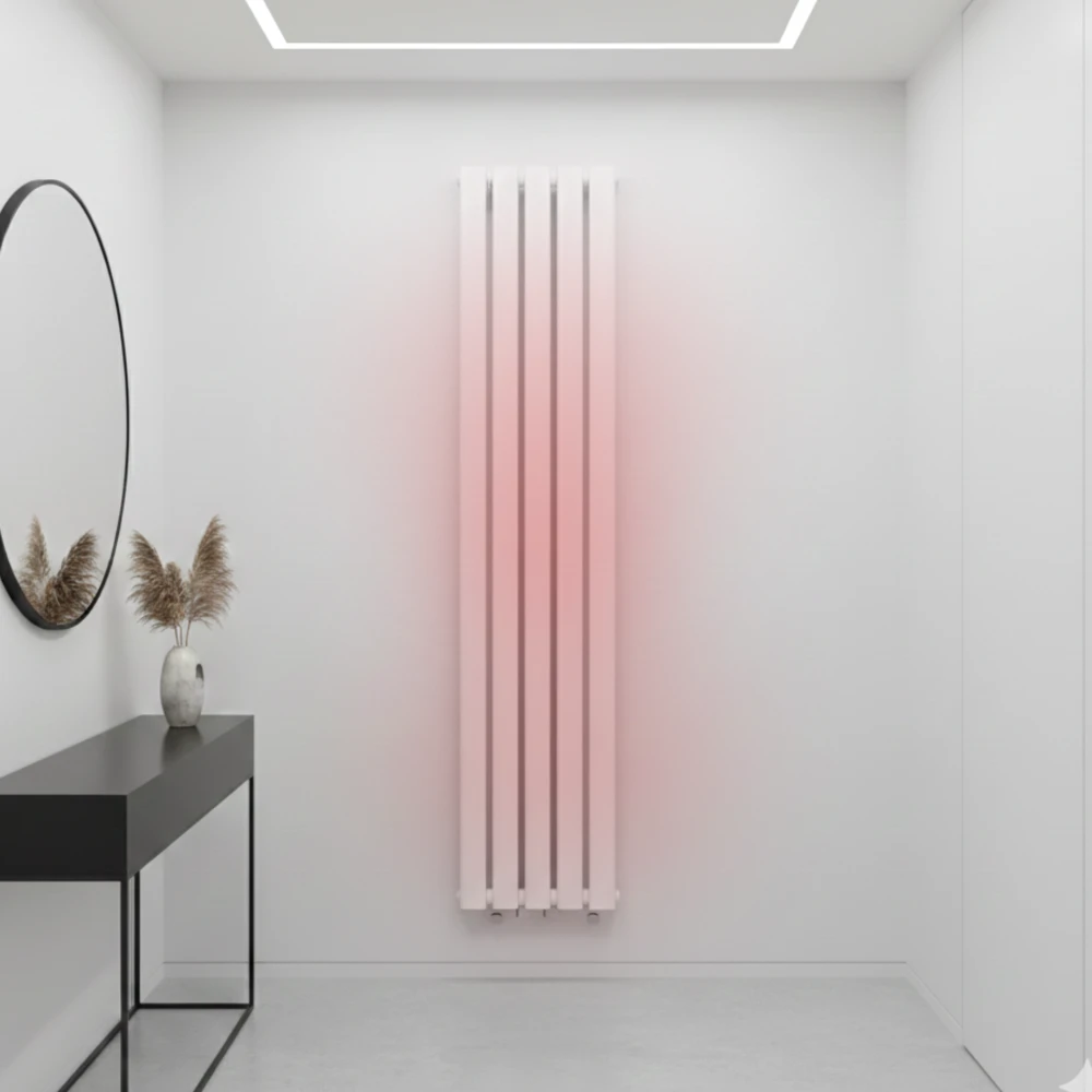Grzejnik łazienkowy AXIS 140x30 biały dekoracyjny panelowy, wysoka moc Granitan – archiwalne 11