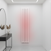 Grzejnik łazienkowy AXIS 140x30 biały dekoracyjny panelowy, wysoka moc Granitan – archiwalne 11