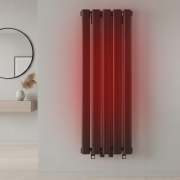 Grzejnik łazienkowy AXIS 80x30 czarny dekoracyjny panelowy, wysoka moc Granitan – archiwalne 9