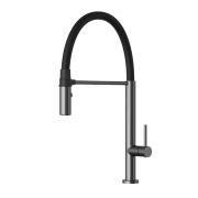 Bateria kuchenna Kran Gun Metal Elastyczna wylewka Stojąca na magnes Scala Granitan – archiwalne 5