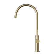 Bateria kuchenna Kran Brushed gold Wylewka Obrotowa Stojąca Prestige SLIM Premium Granitan – archiwalne 4