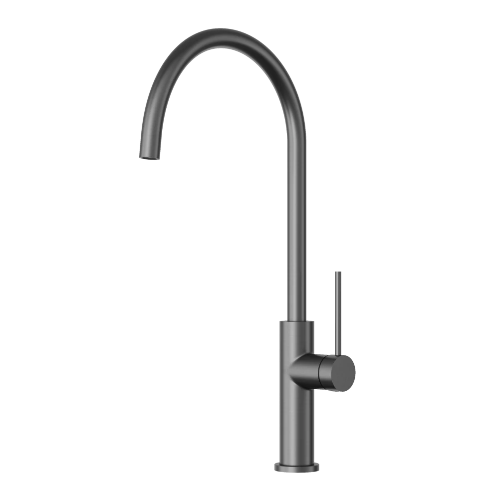 Bateria kuchenna Kran gun grey Wylewka Obrotowa Stojąca Prestige SLIM Premium Granitan – archiwalne 1