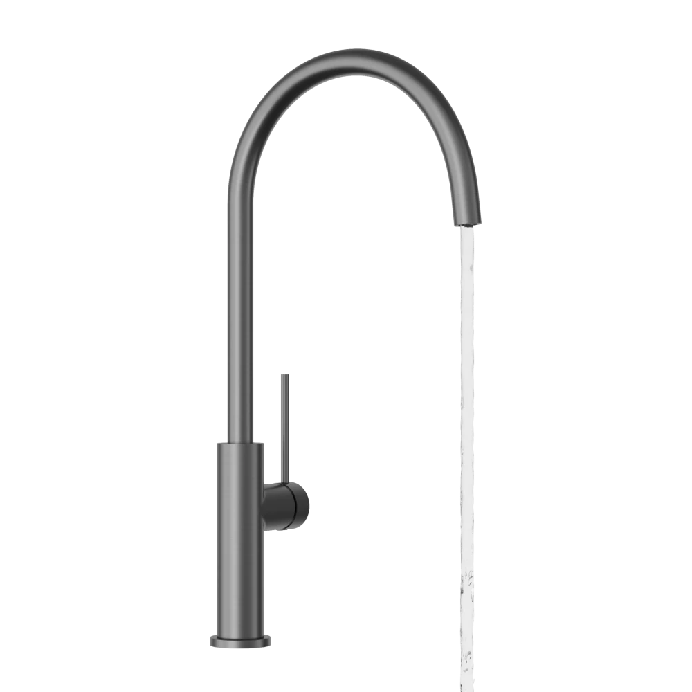 Bateria kuchenna Kran gun grey Wylewka Obrotowa Stojąca Prestige SLIM Premium Granitan – archiwalne 2
