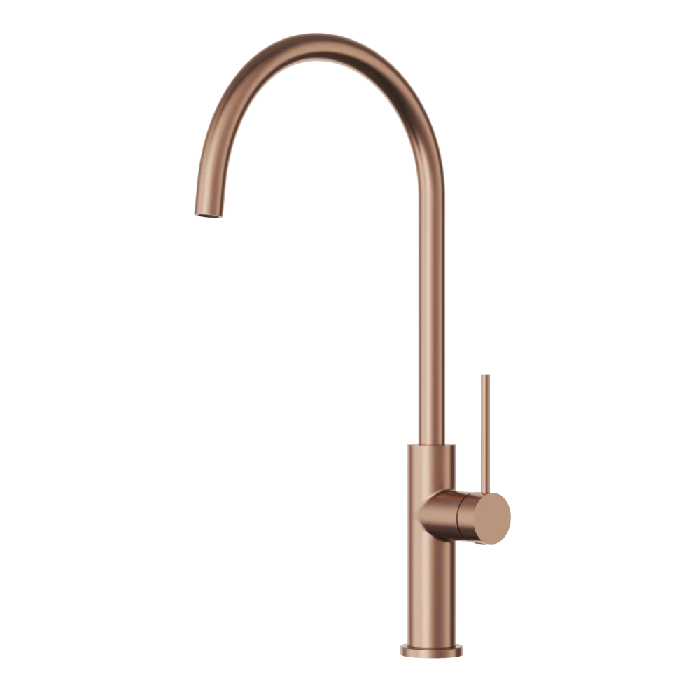 Bateria kuchenna Kran rose gold Wylewka Obrotowa Stojąca Prestige SLIM Premium Granitan – archiwalne 2