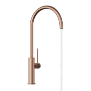 Bateria kuchenna Kran rose gold Wylewka Obrotowa Stojąca Prestige SLIM Premium Granitan – archiwalne 5