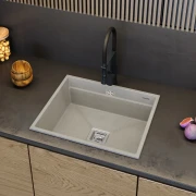 ZLEW GRANITOWY 1 KOMOROWY EPIR NOWOŚĆ 60 cm Granitan – zdjęcie 6