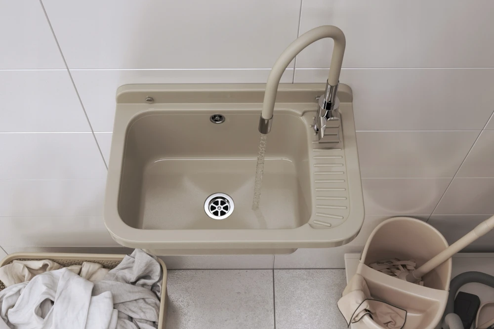 ZLEWOZMYWAK GOSPODARCZY KOMORA TECHNICZNA POLO beżowa Granitan – archiwalne 6