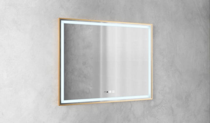 Prostokątne podświetlane lustro energooszczędne LED 100x80 Orion Rose Gold Granitan – elementy zestawu i akcesoria