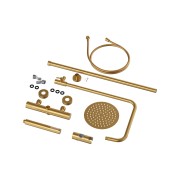 Zestaw natryskowy termostatyczny prysznicowy z deszczownicą GLAMI BRUSHED GOLD Granitan – archiwalne 10