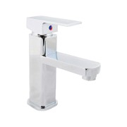 Bateria umywalkowa CUBIC kwadratowa - Chrom Granitan