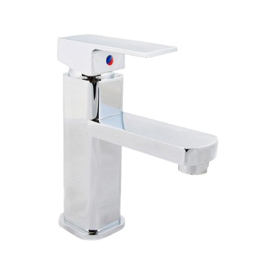 Bateria umywalkowa CUBIC kwadratowa - Chrom