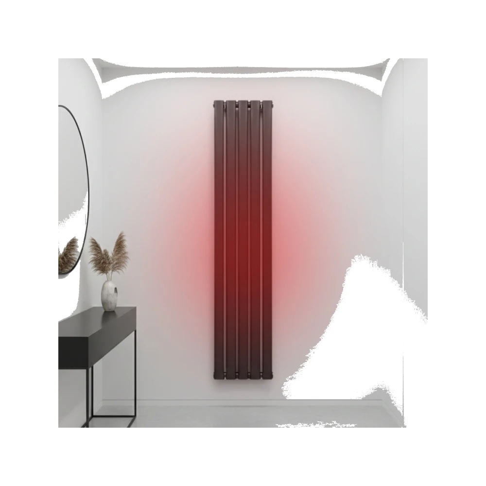 Grzejnik łazienkowy AXIS 140x30 czarny dekoracyjny panelowy, wysoka moc Granitan – archiwalne 7