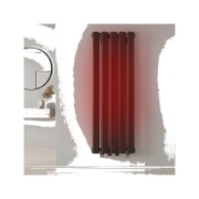 Grzejnik łazienkowy AXIS 80x30 czarny dekoracyjny panelowy, wysoka moc Granitan – archiwalne 18