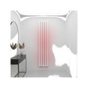 Grzejnik łazienkowy AXIS 140x30 biały dekoracyjny panelowy, wysoka moc Granitan – archiwalne 18