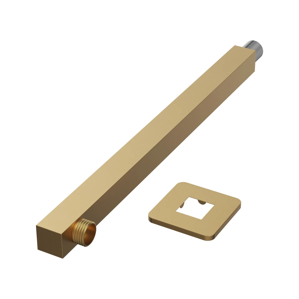 Ramię kwadratowe deszczownicy rurka do prysznica ścienne brush gold uchwyt Granitan – archiwalne 8
