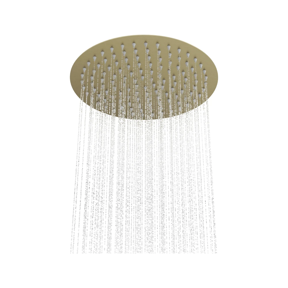 Deszczownica natryskowa prysznicowa okrągła brush gold SLIM do kabin 25 cm Granitan – archiwalne 6