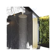 Deszczownica natryskowa prysznicowa okrągła brush gold SLIM do kabin 25 cm Granitan – archiwalne 7